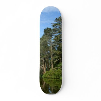 Stow Lake In San Franciscos Golden Gate Park Custom Skateboard by lifesphere