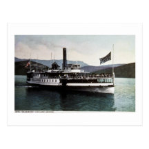 Str. Sagamore on Lake George, New York Postcard
