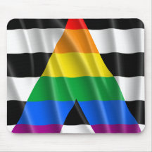 STRAIGHT ALLY FLAG WAVY DESIGN MOUSE PADS