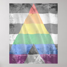 STRAIGHT ALLY FLAG WAVY DESIGN PRINT