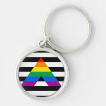 Straight Ally Pride Keychain