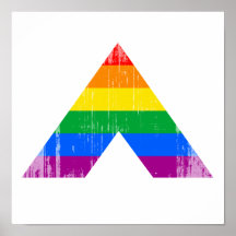 Straight Ally Symbol distressed.png Posters