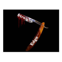 Straight Edge Straight Razor Post Card