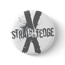 Straight Edge X dark grey Button