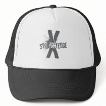 Straight Edge X dark grey Mesh Hat