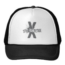 Straight Edge X dark grey Mesh Hat