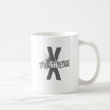 Straight Edge X dark grey Mug