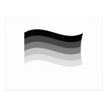 STRAIGHT FLAG WAVING POST CARD