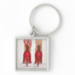 "Straight-n-Narrow!" Square Keychain