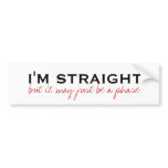 Straight phase bumper sticker bumper stickers