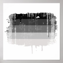 Straight Pride Colours distressed.png Poster
