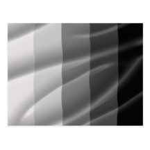 STRAIGHT PRIDE FLAG WAVY DESIGN POST CARDS