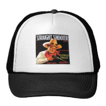Straight Shooter Citrus Fruit Vintage Crate Label Trucker Hat