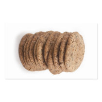 Straight stack of cookies on a white background stickers
