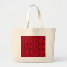 strain red fractal canvas bag