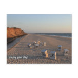 Strand - Beach, Strandkorb, Sylt Postkarte