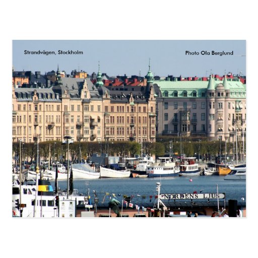 Strandvägen, Stockholm, Photo Ol... Postcard
