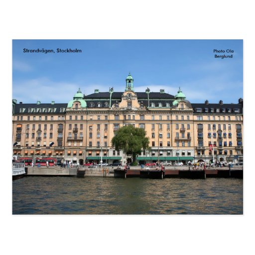 Strandvägen, Stockholm Post Card