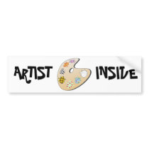 Strange Artists Palete Bumper Stickers