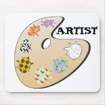 Strange Artists Palete Mouse Mat