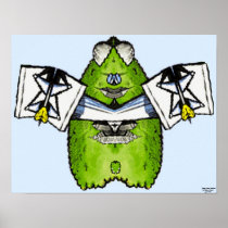 Strange Bush Monster Posters