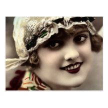 Strange Lace Hat Post Cards