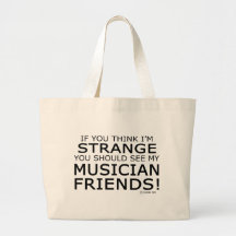 Strange Musician Friends Tote Bags
