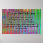 strange new york laws poster posters