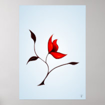 Strange Red Flower posters