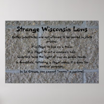 Strange Wisconsin Laws poster