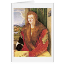 Stranger With A Red Cloak By Albrecht Durer Cards