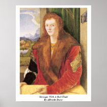 Stranger With A Red Cloak By Albrecht Durer Print