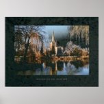 Stratford Church across river Avon. posters