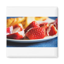 Strawberries and Cream magnet