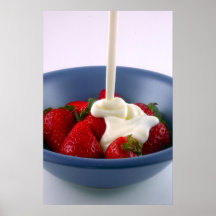 Strawberries and Cream Photo Posters