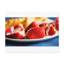 Strawberries and Cream postcard