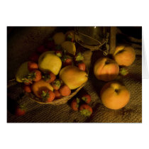 Strawberries and Peaches Greeting Card