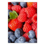 Strawberries Blueberries and Raspberries Greeting Card