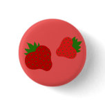 Strawberries button (red)