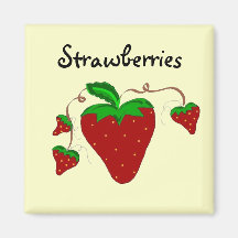 Strawberries Fridge Magnets