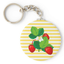 Strawberries Keychain