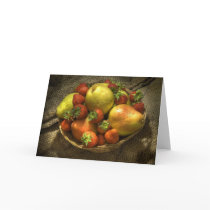 Strawberries & Pears Greeting Card