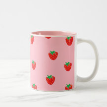 Strawberries Pink Mug