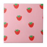 Strawberries Pink Tiles