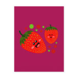 Strawberries postcards
