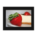 Strawberry And A Cheesecake Postcard