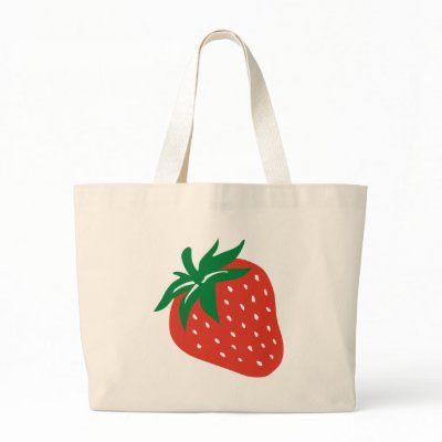 Strawberry Tote Bags by Thinkdifferent
