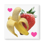 Strawberry Banana Love Magnet