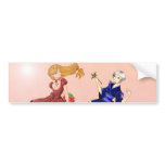 Strawberry & Blueberry I bumper stickers