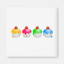 Strawberry Buns Magnets